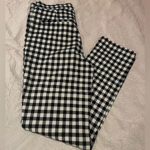 Black and White Gingham Pants